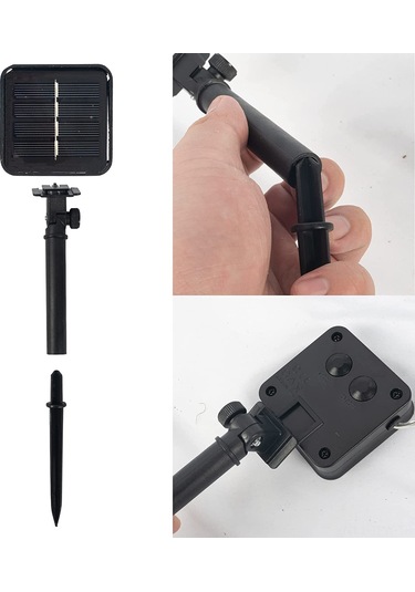 Tenfowee Güneş Enerjili Renkli Led Bahçe Aydınlatma Seti, 200 Led, 39.4 Ft, Su Geçirmez, 2 Paket