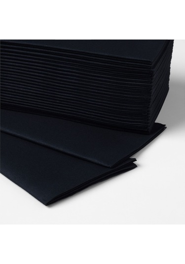 Ikea Mottaga Peçete Siyah 38 x 38 CM