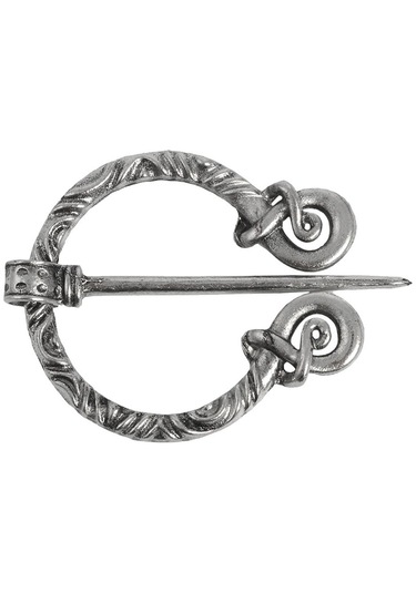 Homyl Viking İskandinav Broş Şal Palto Eşarp Pimi Ortaçağ Antik Gümüş 4 Çok Renkli