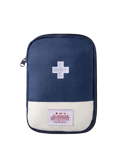 Sones Seyahat Ev Taşınabilir Tıbbi Çanta, Renk: Mavi Küçük