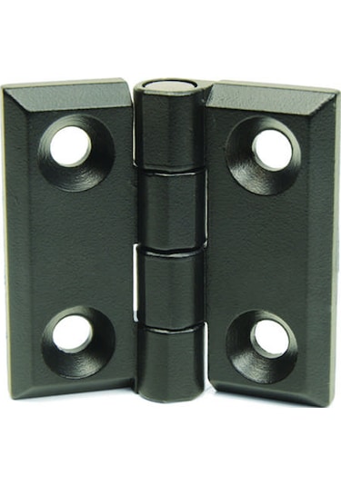 Burçlu Siyah Metal Menteşe. 40x40. Zmb4040