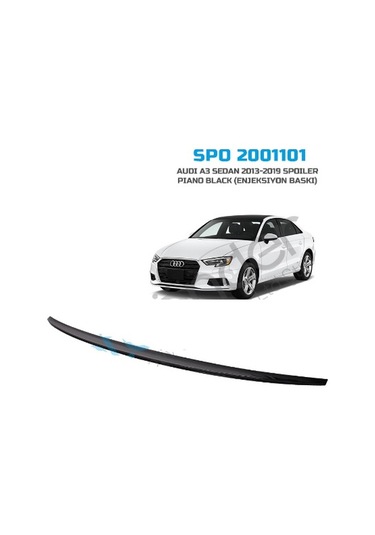 Sunplex Audi A3 Sedan 2013-2019 Spoiler Bagaj Çıtası Piano Black