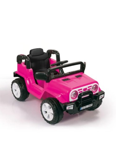 Dolu Neon Uzaktan Kumandalı Akülü Araba 12 V Pembe