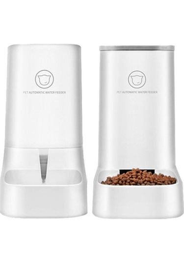 Eastmeeetwest 2 Parçalı Otomatik Evcil Hayvan Yemek Ve Su Kabı Seti