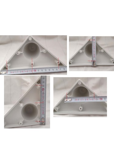 Zeygen Sena Plastik Mobilya Baza Koltuk Kanepe Ayak 8 Adet 20 Cm Beyaz