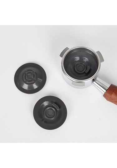 Jeemson Breville Yarı Otomatik Kahve Makinesi İçin 54mm Silikon Ters Akım Temizleme Kör Flanş Aksesuarı Siyah