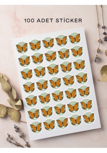 100 Adet Teşekkür Ederiz Stickers Paketleme Kargo Çıkartma Pyt077