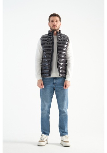 Shooter Sportswear Erkek Parlak Yelek Luxe Bej Siyah