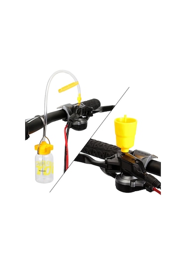 Kosona Toopre Bisiklet Fren Yağı Değiştirme Aracı, Nilon Bağlantı Seti, Tek Kişilik Kullanim, Temiz Ve Kolay Operasyon, Çoğu Model İçin Uygun Çok Renkli