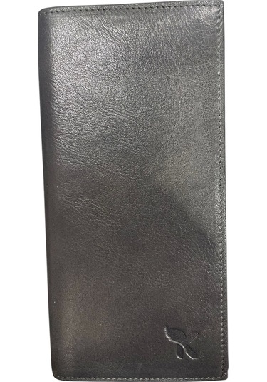 Karalı Deri Hakiki Deri Mıknatıslı Arka Kartlıklı Cüzdan Gri Bc429-9 Gri