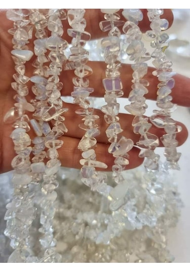 Aksesuarone Opalit Doğal Taş Kırıktaş Dizi 80 Cm Çok Renkli