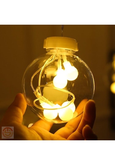 TechnoSmart Küre Perde Led 3mt 12 Toplu Animasyonlu Eklenebilir Fişli Kablolu Led Dekoratif Ampül