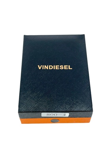 Slim Kare Metal Çakmak - Siyah/gümüş Renk - Taşlı Gazlı