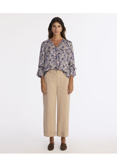 Yargıcı Regular V Yaka Uzun Kol Bluz 25kkbl6029x 004 Lacivert