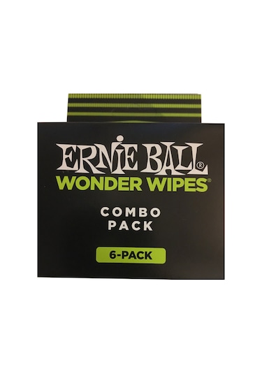 Ernie Ball P04279 Wonder Wipe Variety 6-Pack Gitar Temizlik Ve Ba