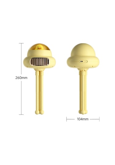 Scroıng Head Stoller Fan Yapraksız Ahtapot Sessiz Taşınabilir Mini Fan, Boyut:normal Versiyon Pembe