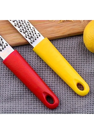 Cordial Kırmızı Manuel Mutfak Rendeleme Ve Bıçak Bileme - Paslanmaz Çelik, Limon, Peynir, Sebze Rendesi Kırmızı