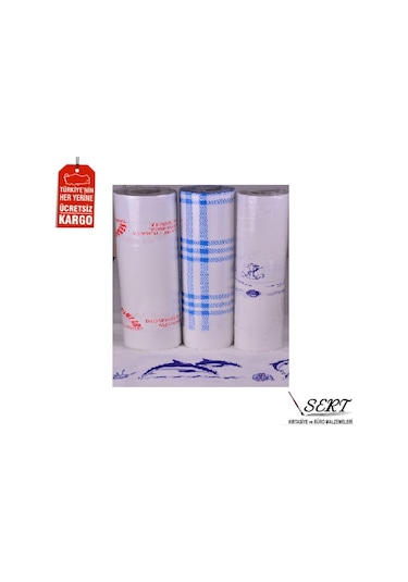 Masa Örtüsü Kağıt Kullan At Karışık Desen 100X150 - 24Mt 1Rulo