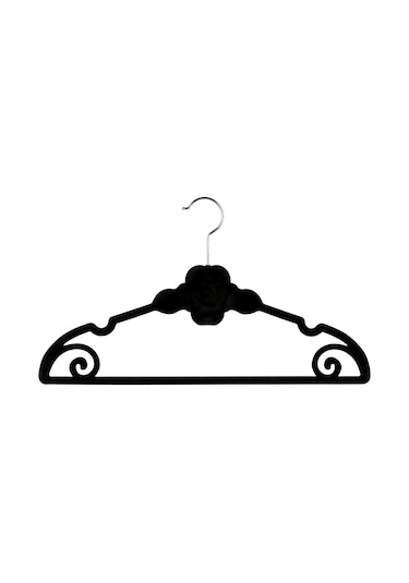 Naturalove Kadife Elbise Askısı 6'lı Siyah