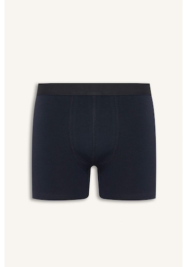 Defacto - Regular Fıt Çizgili 3'lü Boxer E0123AX24AU Lacivert Defacto - Regular Fıt Çizgili 3'lü Boxer E0123AX24AU Lacivert