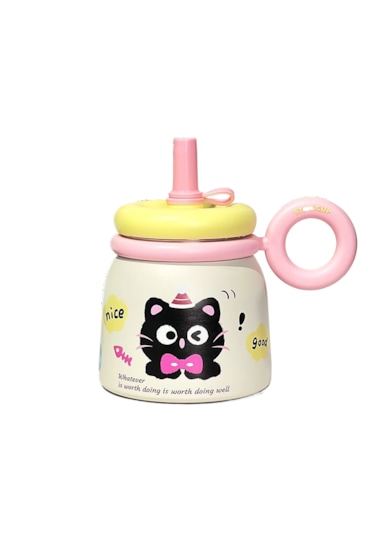 Büyük Kapasiteli Sevimli Taşınabilir Su Bardağı-sarı