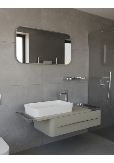 Creavit Angel Lavabo Dolabı 120 Cm Plazzo Ve Led Ayna Taş