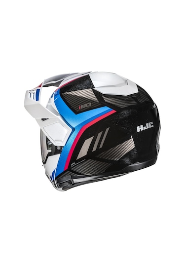 Hjc İ80 Imes Mc21 Çene Açılır Motosiklet Kaskı Mavi Beyaz Kırmızı
