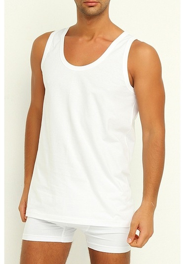 Yıldız 00 Erkek Süprem Atlet Beyaz