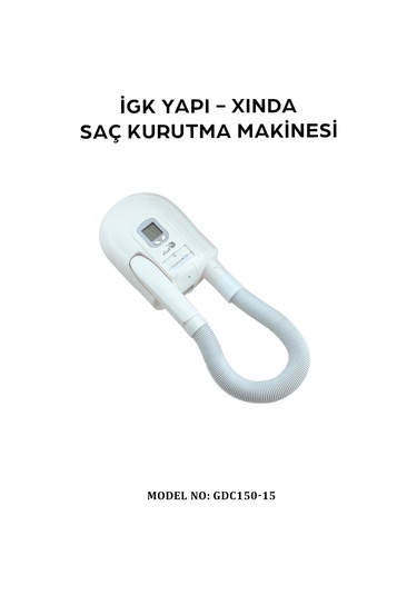 İgk Yapı Xında Hortumlu Saç Kurutma Makinesi Gdc150-15