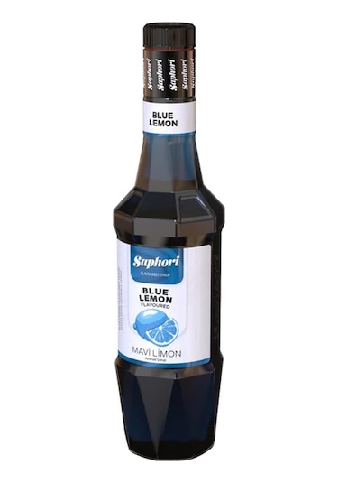 Saphori Mavi Limon Aromalı Kokteyl Şurubu Mavi Limon Şurubu 700 Ml