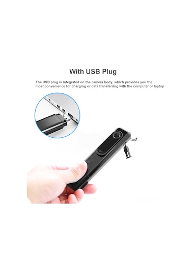 1080p Video Kamera Klipsli Mini Kamera Video Ses Kaydedici Usb Cep Kamerası Dahili Lityum Pil Tek Tuşla Hızlı Kayıt Ev Ofisi İçin