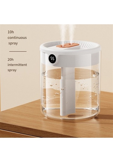 Agoodshop H2o Hava Nemlendirici Çift Nozul, Lcd Nem Göstergeli, Yeşil