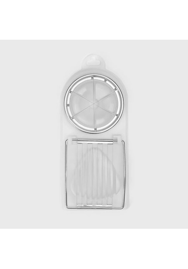 Dolana İki Çeşit Dilimlemesi Olan Yumurta Dilimleyici 437756904 Beyaz