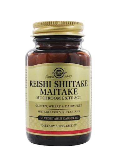 Solgar Reishi Shiitake Maitake Muschroom Extract 50 Kapsül