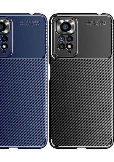 Xiaomi Redmi Note 11 Pro 5G Kılıf Karbon Silikon Case Kapak