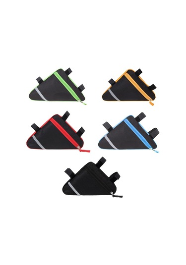 Jeemson Gece Bisiklet Çantası - Su Geçirmez, Reflektörlü, Pratik Montaj, 20x18.5x4cm Siyah