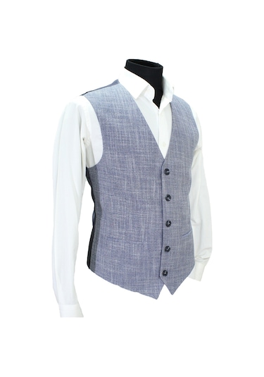 Mentor Regalo Erkek Yelek V Yaka Lacivert Desenli 50612 L