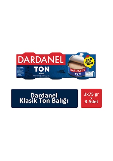 Dardanel Klasik Ton Balığı 3'lü 3 x 75 G