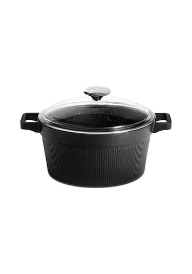 Cem Granit Master 7 Prç Gri Döküm Set Siyah