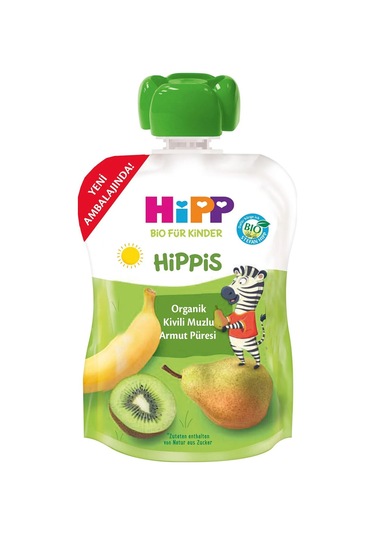 Hipp Organik Kivili Muzlu Armut Püresi 100gr