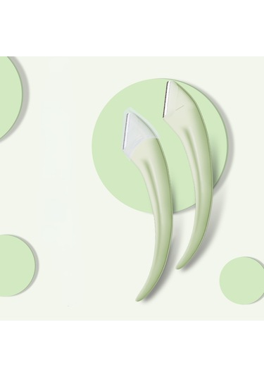 Aelius Özel Tasarım Ay Şeklinde Kadın Kaş ve Yüz Usturası