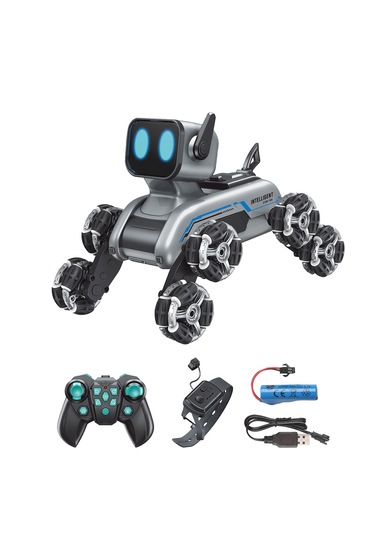 Vardem Şarjlı Köpek Araba - Bilekten Kontrol Ve Uzaktan Kumandalı , 8 Teker Buharlı 2.4g Kapalı Kutu