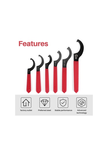 6 Parça Anahtar Seti Ayarlanabilir Bobin Anahtarı Anahtar Kancası