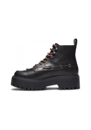Timberland Tb0a27yz Stone Street Mid Lace Up Boot Siyah Kadın Bot Siyah