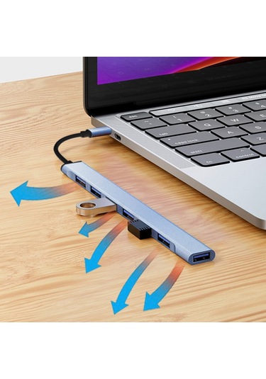 Pc Bilgisayarlar İçin Çoklu 7 Portlu Yüksek Hızlı 5 Gbps Ayırıcı