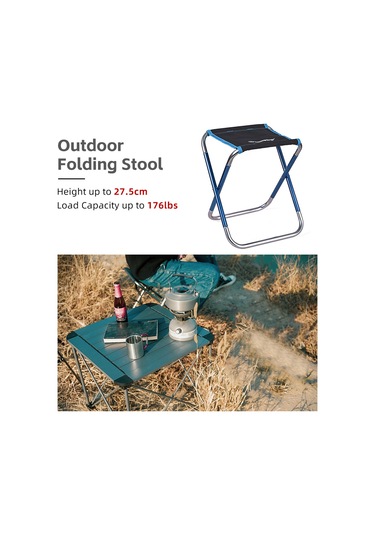 Gajeena Alüminyum Cep Boy Camo Çıkma Sandalye - Kamp, Balıkçılık, Mangal İçin Taşınabilir Dış Mekan Oturma Aleti Çok Renkli