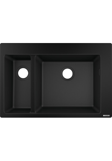 Hansgrohe S51 S510-F635 Ankastre Eviye 180 / 450 Grafıt Siyah 4331