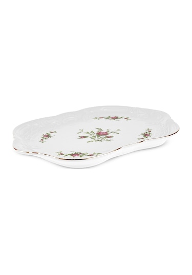 Karaca Vintage Rose Kayık Tabak 35 Cm Çok Renkli