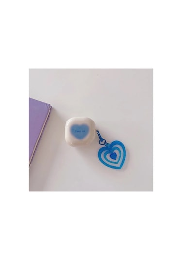 Samsung Galaxy Buds 2 - Buds Pro - Buds 2 Pro Uyumlu Kalpli Kılıf Mavi