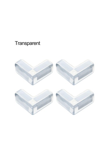 4 Adet Yumuşak Güvenli Masa Köşe Koruyucuları Masa Köşe Koruyucu Kenar Koruması Çarpışma Önleyici Şerit Şeffaf